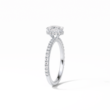 Oval Pave & Hidden Halo Lab Grown Diamond Engagement Ring