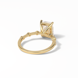 Radiant Dainty Lab Grown Diamond Engagement Ring