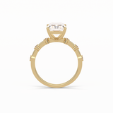 Radiant Dainty Lab Grown Diamond Engagement Ring