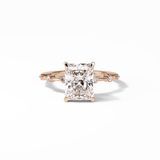 Radiant Dainty Lab Grown Diamond Engagement Ring