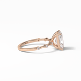 Radiant Dainty Lab Grown Diamond Engagement Ring