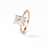 Radiant Dainty Lab Grown Diamond Engagement Ring