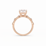 Radiant Dainty Lab Grown Diamond Engagement Ring