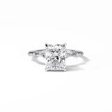 Radiant Dainty Lab Grown Diamond Engagement Ring