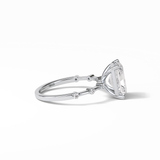 Radiant Dainty Lab Grown Diamond Engagement Ring