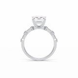 Radiant Dainty Lab Grown Diamond Engagement Ring
