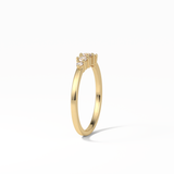 0.3 TCW Round Cut Five Stones Wedding Band 13