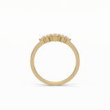 0.3 TCW Round Cut Five Stones Wedding Band 11