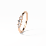 0.3 TCW Round Cut Five Stones Wedding Band 19