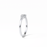 0.3 TCW Round Cut Five Stones Wedding Band 5