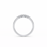 0.3 TCW Round Cut Five Stones Wedding Band 7