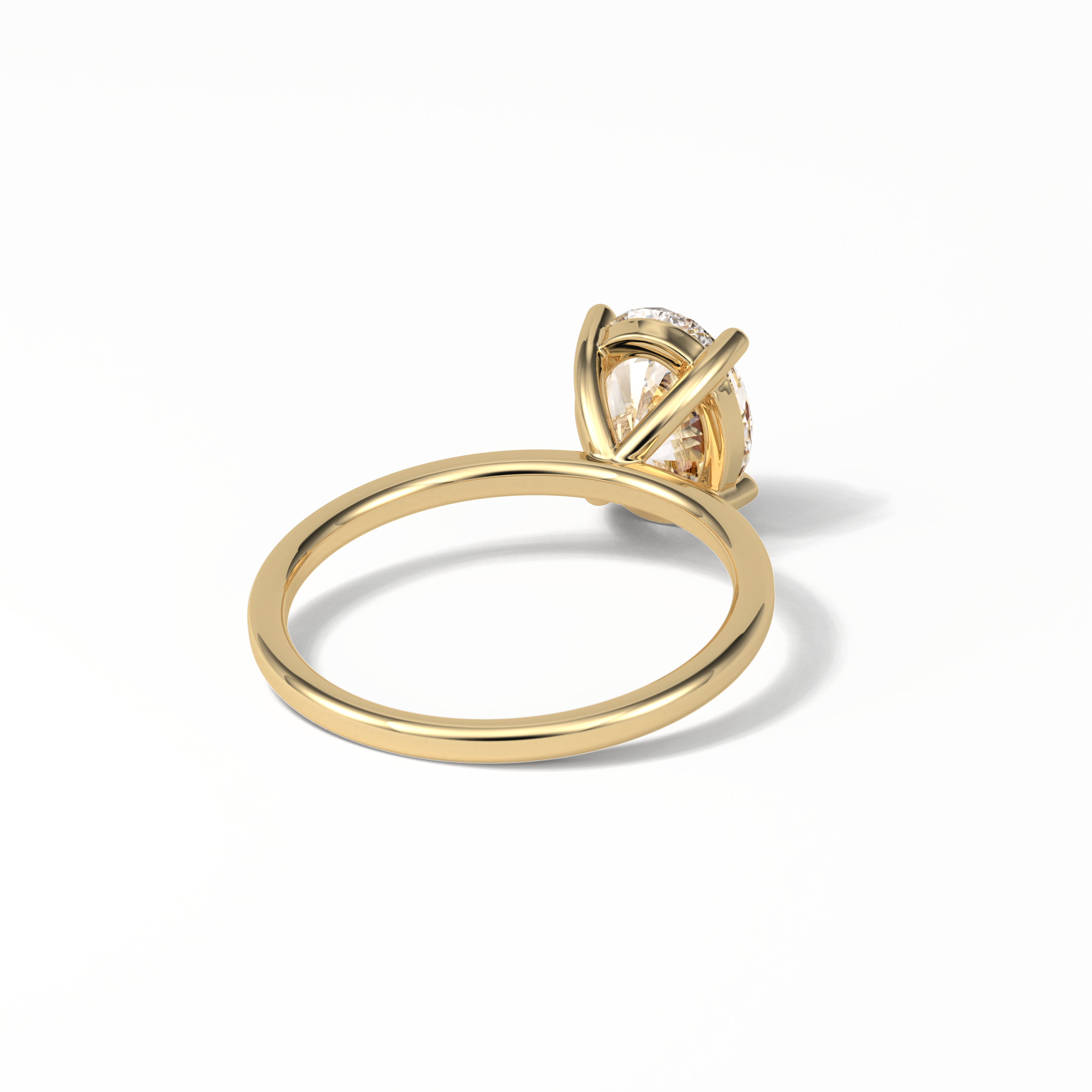 Oval Solitaire Lab Grown Diamond Engagement Ring
