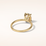 1.91 CT Oval Shaped Solitaire Moissanite Engagement Ring