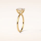 1.91 CT Oval Shaped Solitaire Moissanite Engagement Ring