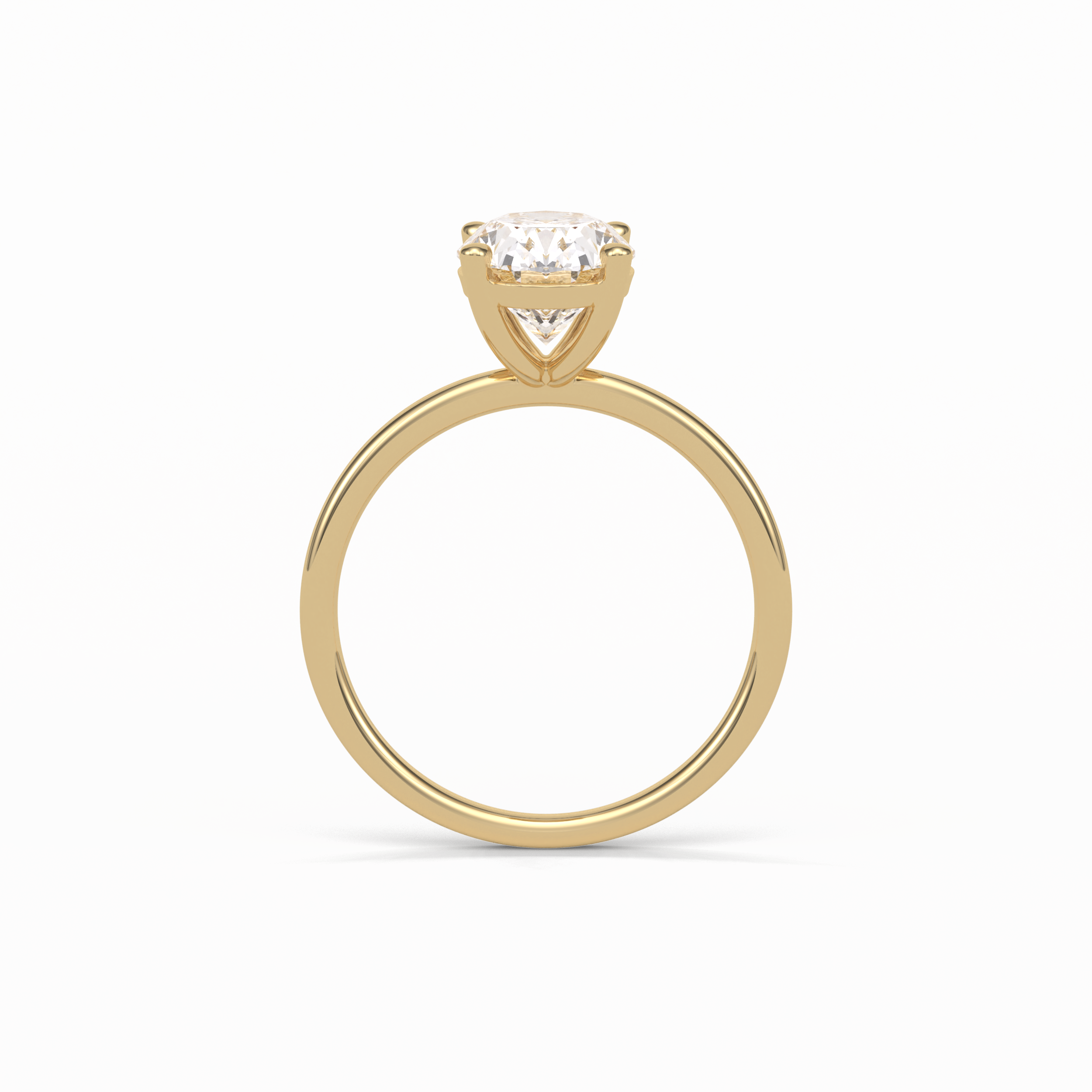 Oval Solitaire Lab Grown Diamond Engagement Ring