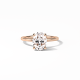 Oval Solitaire Lab Grown Diamond Engagement Ring