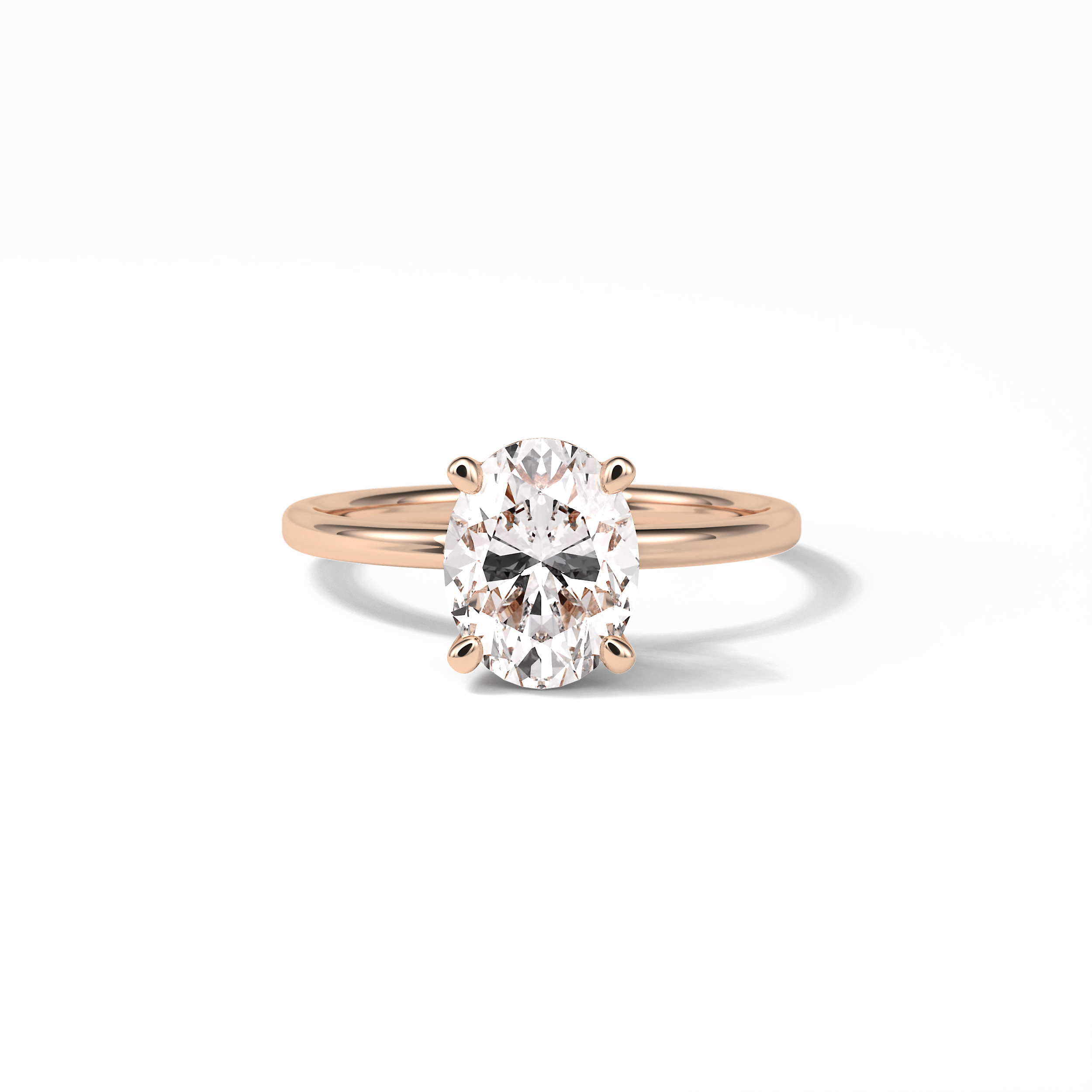 Oval Solitaire Lab Grown Diamond Engagement Ring