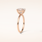 1.91 CT Oval Shaped Solitaire Moissanite Engagement Ring