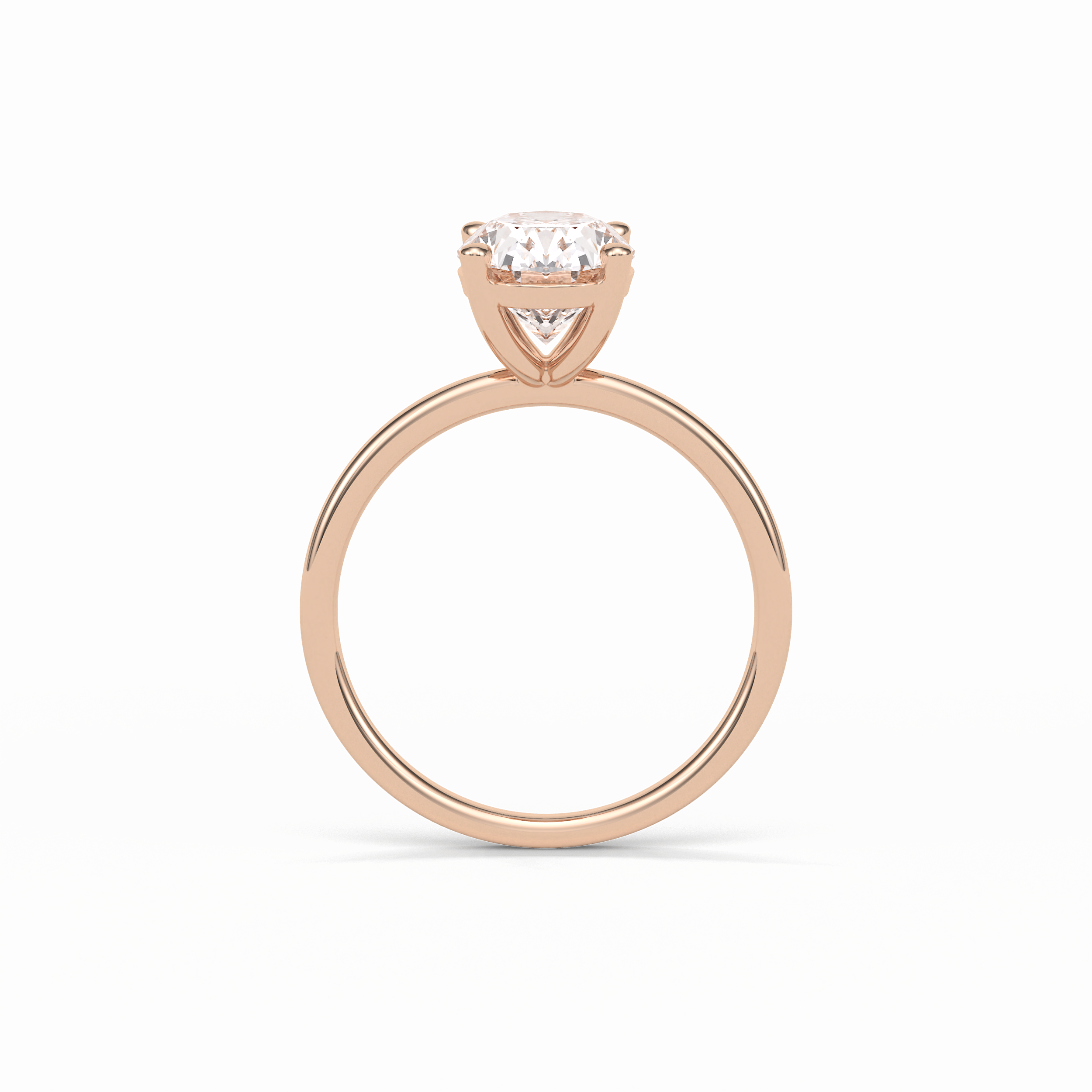Oval Solitaire Lab Grown Diamond Engagement Ring