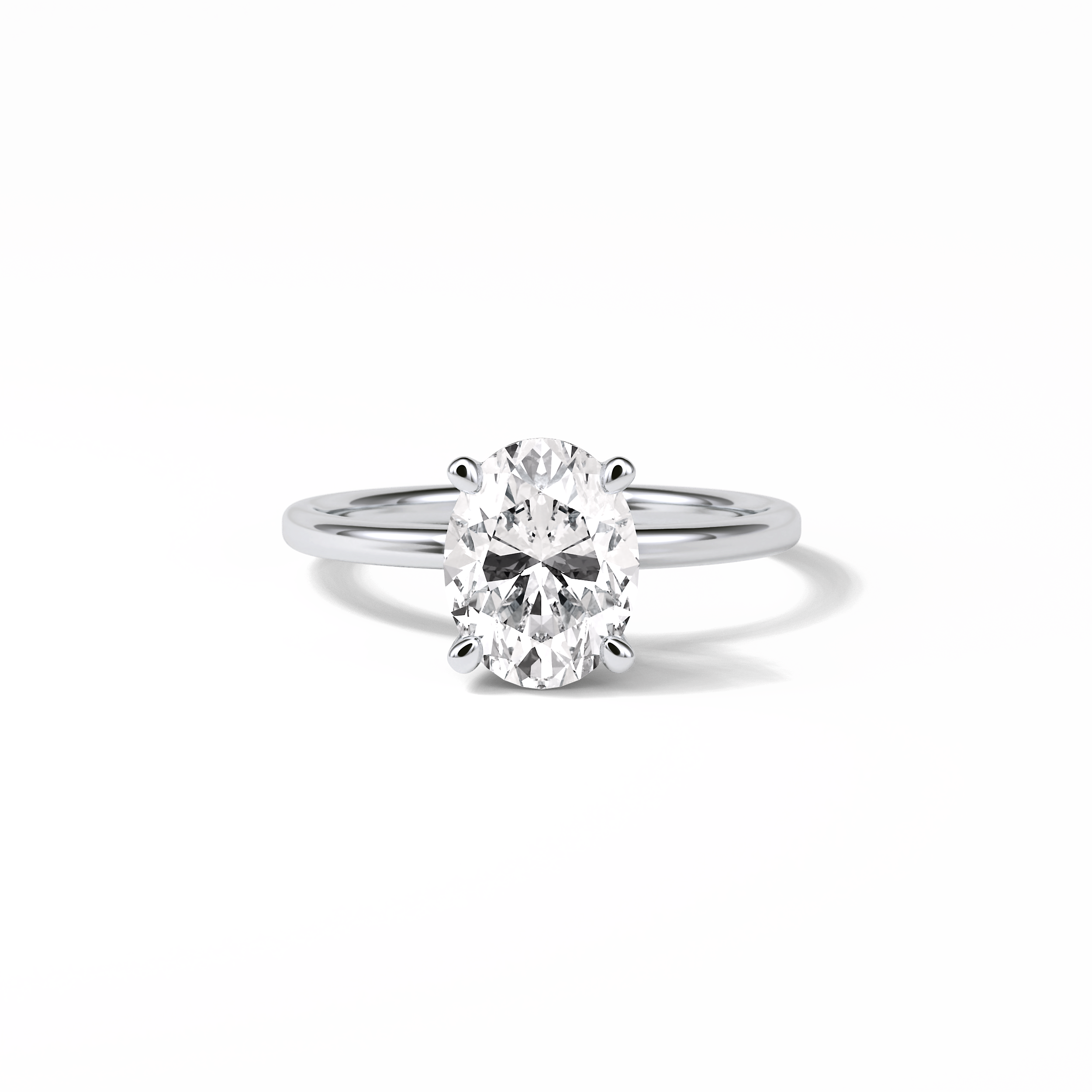 Oval Solitaire Lab Grown Diamond Engagement Ring
