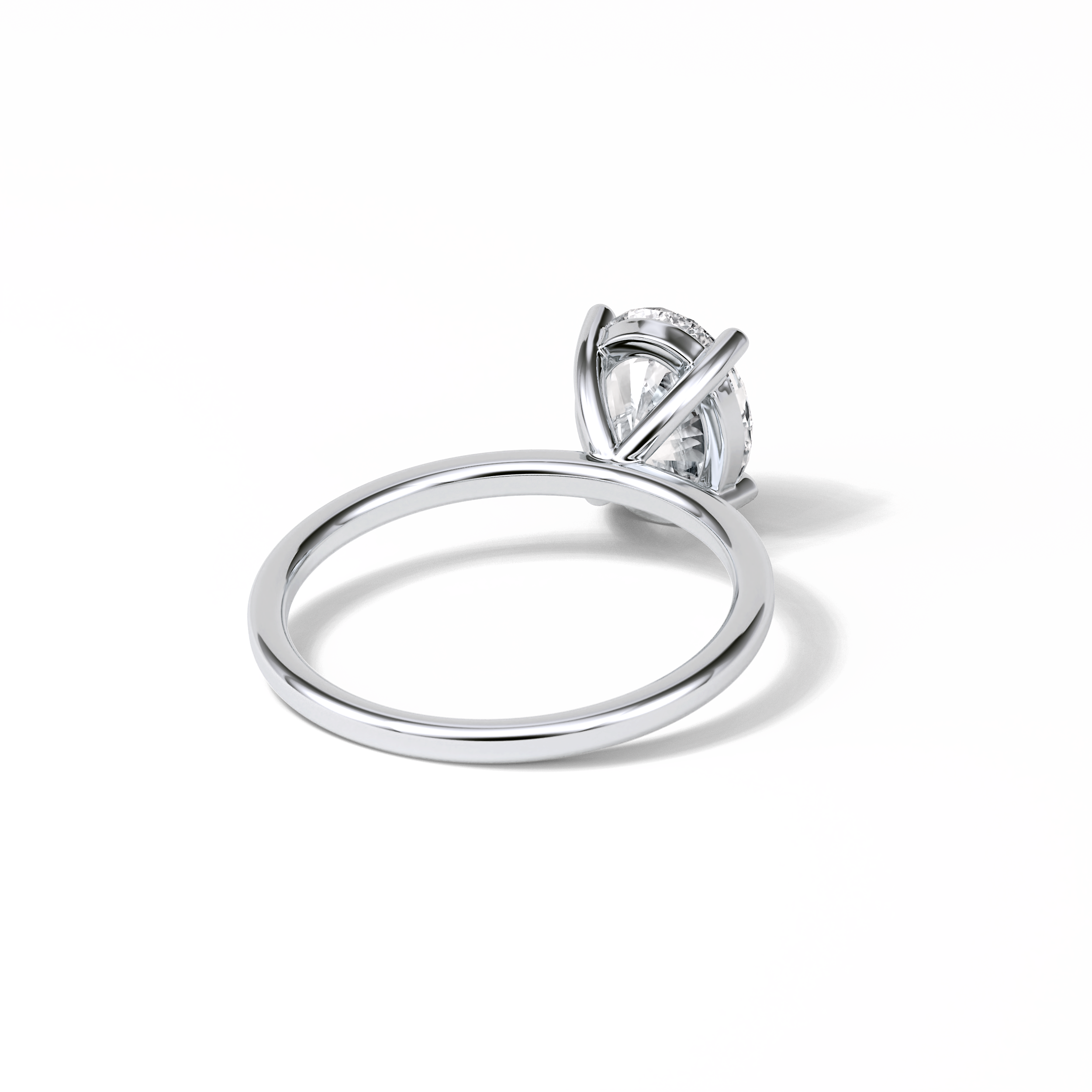 Oval Solitaire Lab Grown Diamond Engagement Ring