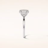 1.91 CT Oval Shaped Solitaire Moissanite Engagement Ring
