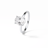 Oval Solitaire Lab Grown Diamond Engagement Ring