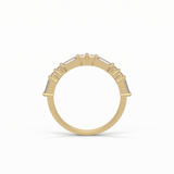 0.64 TCW Baguette and Round Shaped Wedding Band 13
