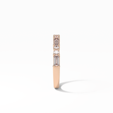 0.64 TCW Baguette and Round Shaped Wedding Band 14