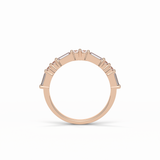 0.64 TCW Baguette and Round Shaped Wedding Band 19