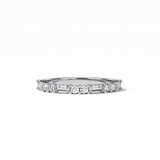 0.64 TCW Baguette and Round Shaped Wedding Band 1