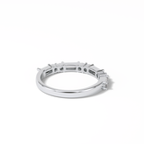 0.64 TCW Baguette and Round Shaped Wedding Band 7