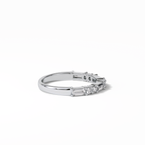 0.64 TCW Baguette and Round Shaped Wedding Band 2