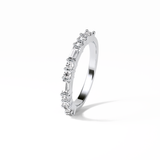 0.64 TCW Baguette and Round Shaped Wedding Band 4
