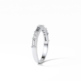 0.64 TCW Baguette and Round Shaped Wedding Band 5