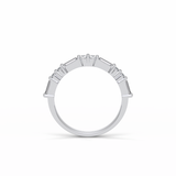 0.64 TCW Baguette and Round Shaped Wedding Band 6