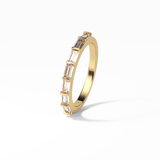 0.56 TCW Baguette Shaped Wedding Band 13