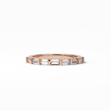 0.56 TCW Baguette Shaped Wedding Band 15