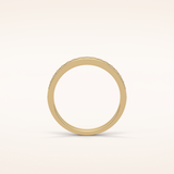 0.3 Round Shaped Moissanite Half Eternity Wedding Band