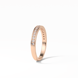 0.3 TCW Round Shaped Wedding Band 18