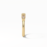 0.52 TCW Baguette Shaped Wedding Band 10