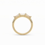 0.52 TCW Baguette Shaped Wedding Band 13
