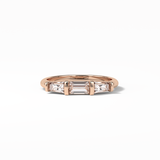 0.52 TCW Baguette Shaped Wedding Band 15