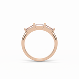 0.52 TCW Baguette Shaped Wedding Band 17