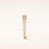 0.52 Round Shaped Moissanite Half Eternity Wedding Band