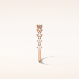 0.52 Round Shaped Moissanite Half Eternity Wedding Band