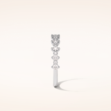 0.52 Round Shaped Moissanite Half Eternity Wedding Band