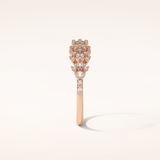 0.64 Round Shaped Moissanite Multi Stone Wedding Band