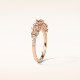 0.64 Round Shaped Moissanite Multi Stone Wedding Band