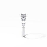 1.2 TCW Oval and Round Shaped Wedding Band 4